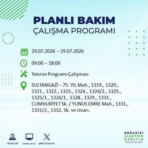 İSTANBUL ELEKTRİK KESİNTİSİ 29 TEMMUZ 2026 BEDAŞ Duyurdu: Hangi İlçelerde Elektrikler Kesilecek 19 İlçe İçin Kritik Duyuru...