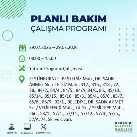 İSTANBUL ELEKTRİK KESİNTİSİ 29 TEMMUZ 2026 BEDAŞ Duyurdu: Hangi İlçelerde Elektrikler Kesilecek 19 İlçe İçin Kritik Duyuru...