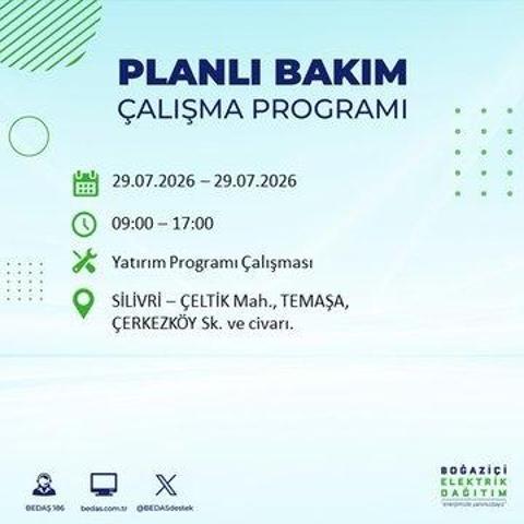 İSTANBUL ELEKTRİK KESİNTİSİ 29 TEMMUZ 2026 BEDAŞ Duyurdu: Hangi İlçelerde Elektrikler Kesilecek 19 İlçe İçin Kritik Duyuru...