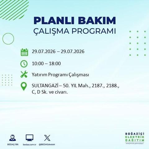 İSTANBUL ELEKTRİK KESİNTİSİ 29 TEMMUZ 2026 BEDAŞ Duyurdu: Hangi İlçelerde Elektrikler Kesilecek 19 İlçe İçin Kritik Duyuru...