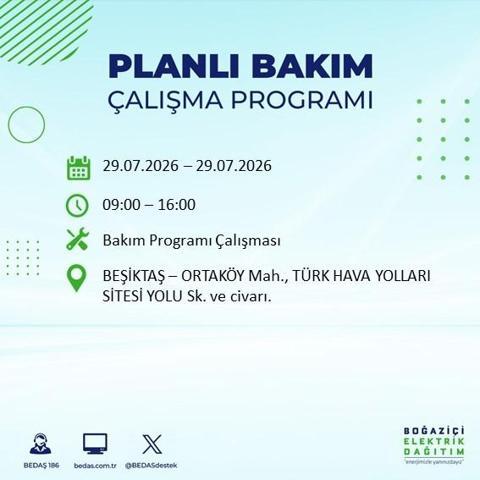 İSTANBUL ELEKTRİK KESİNTİSİ 29 TEMMUZ 2026 BEDAŞ Duyurdu: Hangi İlçelerde Elektrikler Kesilecek 19 İlçe İçin Kritik Duyuru...