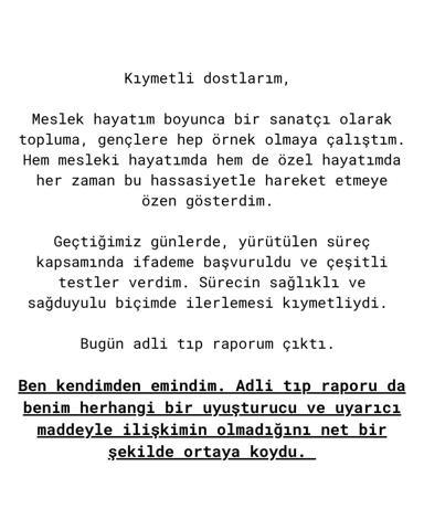Ünlülere uyuşturucu soruşturması Burak Çelik ve Aybüke Albereden test sonucu açıklaması Boynumun borcuydu