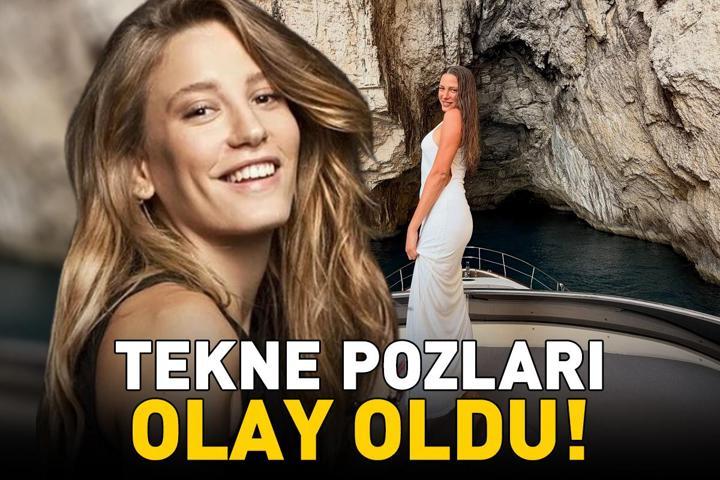 Mert Demirin büyük aşkı Serenay Sarıkayaya bakın Tekne tatilinden kareleri sanal medyayı salladı