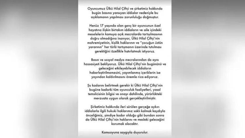 Yeraltı Dizisinde Gündem Olan İddia Ülkü Hilal Çiftçi’nin Ailesinde Kriz Büyüyor Babadan Çarpıcı İddia, Anneden Dava
