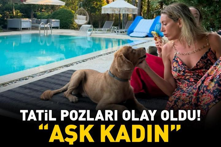 Kenan İmirzalıoğlunun güzeller güzeli eşi Sinem Kobalın tatil pozları olay oldu: Aşk kadın