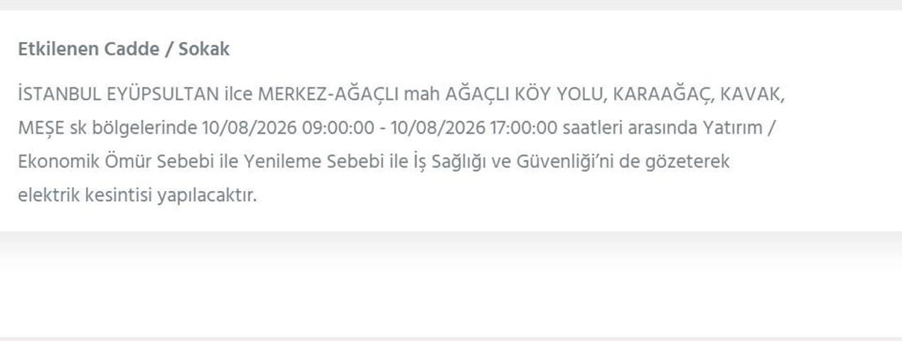 10 AĞUSTOS İSTANBUL ELEKTRİK KESİNTİSİ: İstanbul’da elektrikler ne zaman gelecek 22 ilçede 9 saatlik BEDAŞ kesinti programı