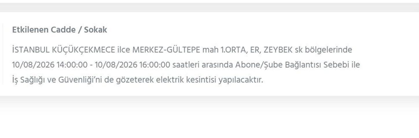10 AĞUSTOS İSTANBUL ELEKTRİK KESİNTİSİ: İstanbul’da elektrikler ne zaman gelecek 22 ilçede 9 saatlik BEDAŞ kesinti programı