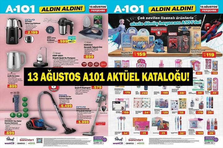 13 AĞUSTOS A101 AKTÜEL KATALOĞU YAYINLANDI Bu Hafta Hangi Ürünler Satışta A101 Aldın Aldın 13 Ağustos Kataloğunda Neler Var İşte 13 Ağustos Perşembe Aktüel Ürünler Listesi