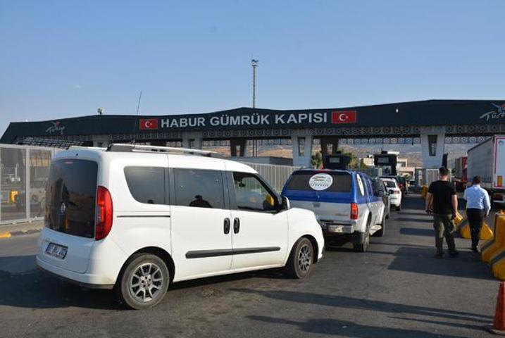 Filistin Konvoyu, Habur Sınır Kapısı’ndan Irak’a geçti