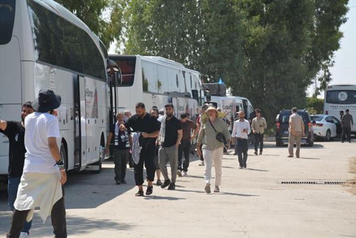 Filistin Konvoyu, Habur Sınır Kapısı’ndan Irak’a geçti