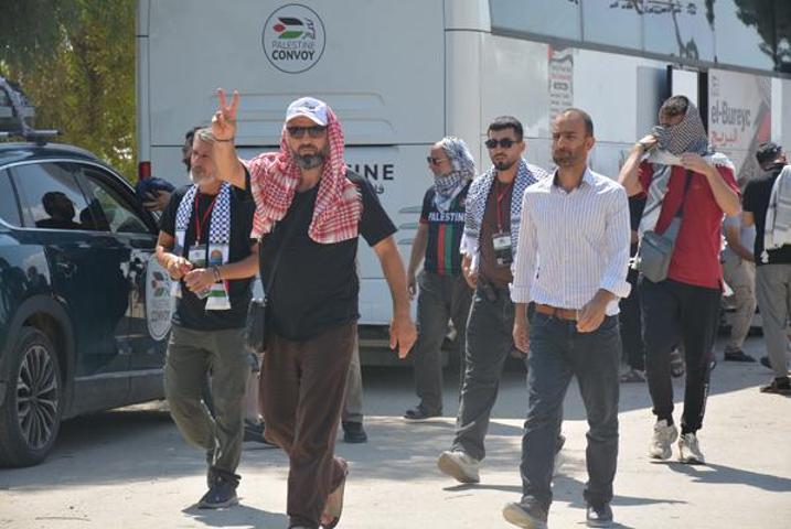 Filistin Konvoyu, Habur Sınır Kapısı’ndan Irak’a geçti