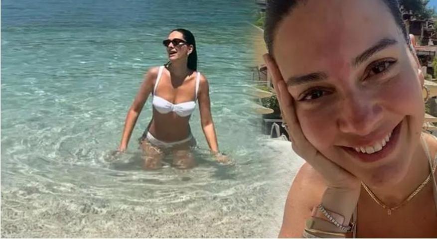 Bergüzar Korel’den Tatil Pozları 4 Ayda Verdiği 20 Kilo Dikkat Çekti