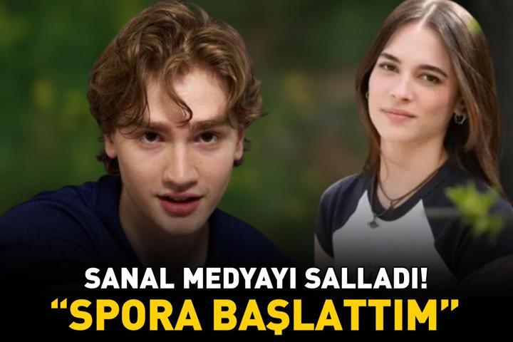 Daha 17nin yıldızları Ata Yaşat ve Helin Elveren sanal medyayı salladı Spora başlattım