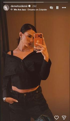 Eşref Rüyanın Nisanıydı Demet Özdemir siyahlar içinde Instagramı salladı