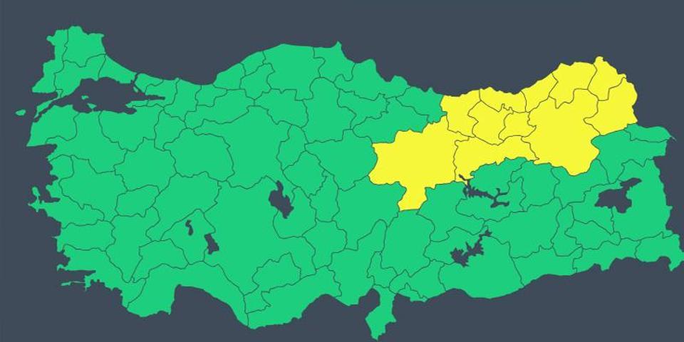 PAZAR GÜNÜ PLAN YAPANLAR DİKKAT Meteorolojiden 11 il için sarı alarm Kuvvetli yağış ve rüzgar geliyor