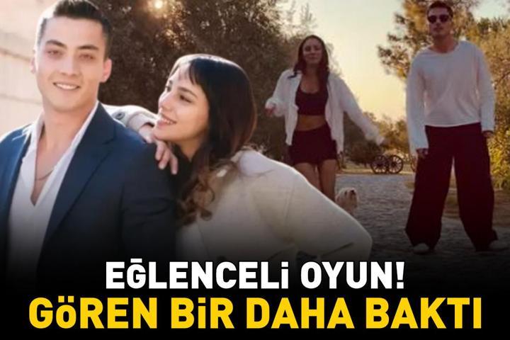 Uzak Şehirin yıldızları Atakan Özkaya ile Dilin Döğerden eğlenceli oyun GÖREN BİR DAHA BAKTI