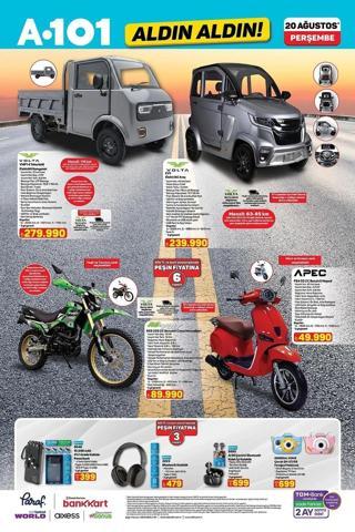 20 AĞUSTOS A101 KATALOĞU 2026: A101e Elektrikli Kamyonet Geliyor A101de Bu Hafta Neler Var Teknoloji ve Ev Ürünlerinde Büyük Kampanya