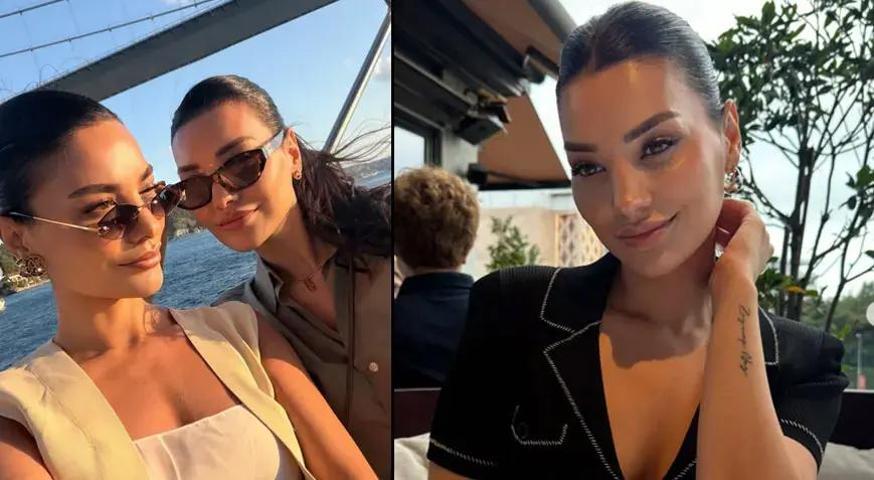 Gören Bir Daha Baktı Hazal Filiz Küçükköse İkiz Kardeşiyle Boğaz Turuna Çıktı
