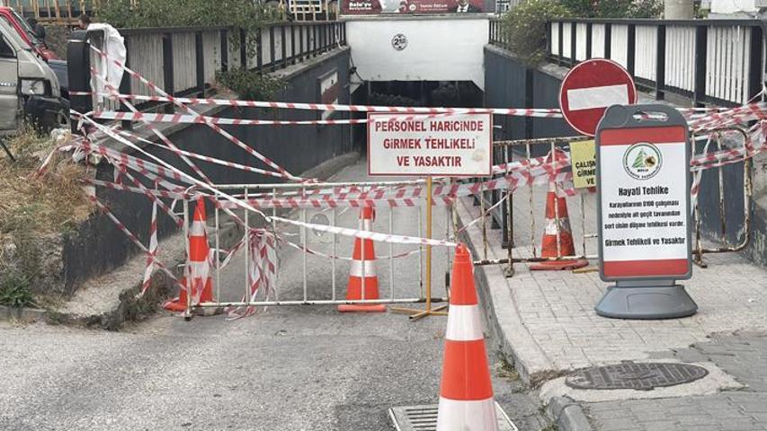 Bolu’da alt geçidin tavanı çöktü: Yol ulaşıma kapandı