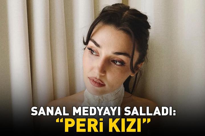 Hande Erçel beyazlar içinde Tarzı olay oldu: PERİ KIZI