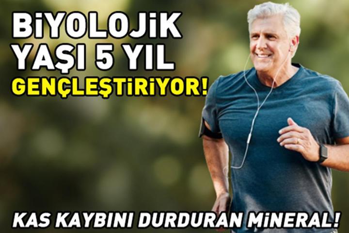 Biyolojik Yaşı 5 Yıl Gençleştiriyor Kas Kaybını Durduran Mineral