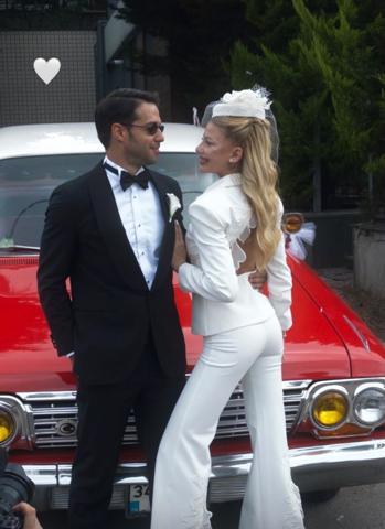 Survivor şampiyonu Hilmi Cem İntepe ile Pırıl Atasev evlendi DÜĞÜNDEN İLK KARELER