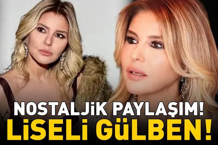 Liseli Gülben Ünlü şarkıcıdan nostaljik paylaşım: Okulun havalı kızı