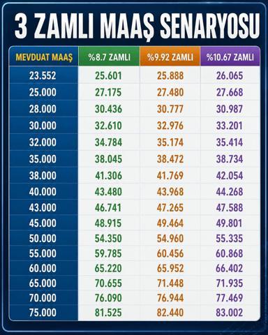 EMEKLİ ZAMMI 2027 | Ocak 2027 emekli zammı için 3 farklı senaryo: SSK ve Bağ-Kur maaşları ne kadar olacak