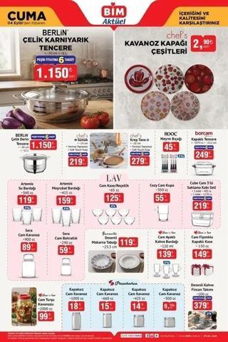 BİM AKTÜEL KATALOG 4-9 EYLÜL 2026: BİMde bu hafta hangi ürünler indirimde Çelik tencere, krep tava, nevresim seti...