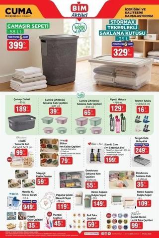 BİM AKTÜEL KATALOG 4-9 EYLÜL 2026: BİMde bu hafta hangi ürünler indirimde Çelik tencere, krep tava, nevresim seti...