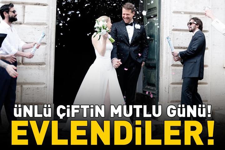 Burak Yörük ve Tuana Yılmaz evlendi Düğünden ilk kareler sanal medyaya damga vurdu TEBRİKLER