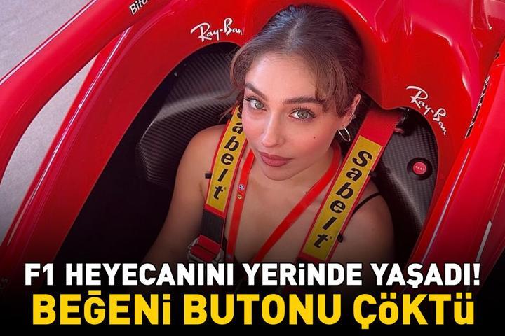 Güller ve Günahların Zeynepi Cemre Baysel, İtalyada F1 heyecanını yerinde yaşadı