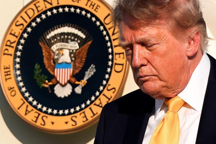 Trumpın altın sarısı saçlarına ne oldu Sanal medya bu görüntüleri konuşuyor: Artık o bir esmer...