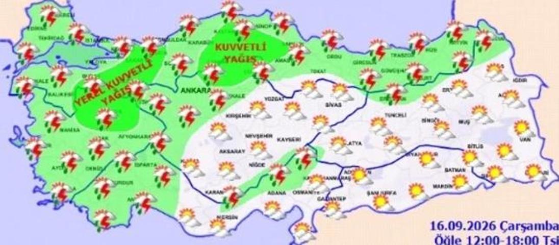 Alarm Sağanak ve fırtına geliyor: Hangi illerde etkili olacak
