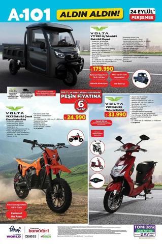A101 24 EYLÜL PERŞEMBE AKTÜEL KATALOG YAYINLANDI A101 Aldın Aldın 24 Eylül Kataloğunda Neler Var Elektrikli Moped, Ev, Mutfak ve Teknoloji Ürünleri Bu Hafta Satışta