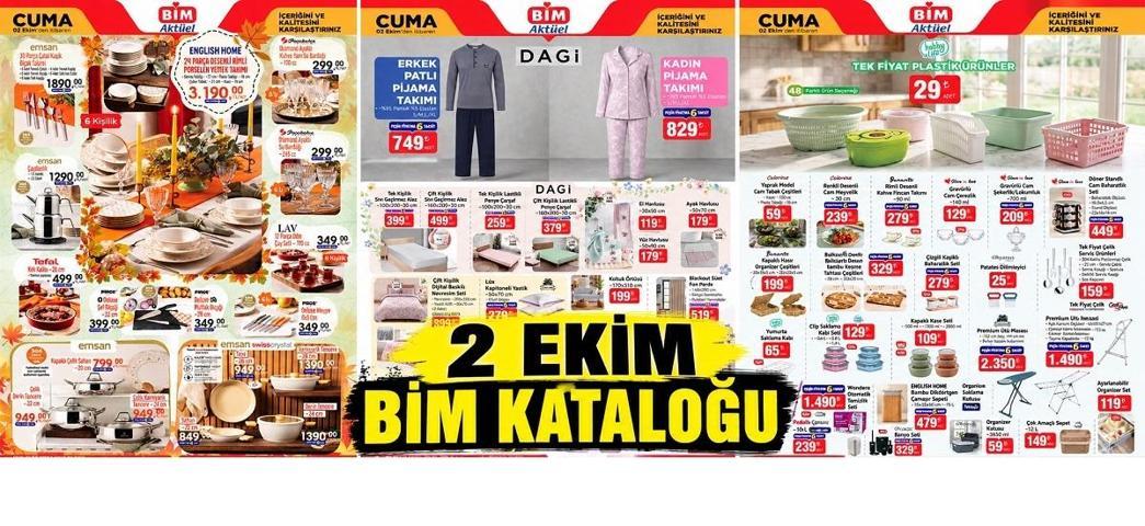 BİM 2 EKİM AKTÜEL KATALOĞU BUGÜN SATIŞTA Bu Hafta BİM Cuma Kataloğunda Hangi Ürünler Var