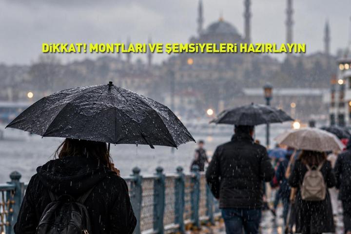 Dikkat, montları ve şemsiyeleri hazırlayın Meteoroloji tarih verdi: Soğuk ve yağışlı hava günlerce sürecek