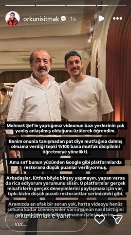 MasterChef Mehmet Yalçınkaya tepki göstermişti Orkun Işıtmak uyardı: ‘ÇOK YANLIŞ ANLAŞILMIŞ’