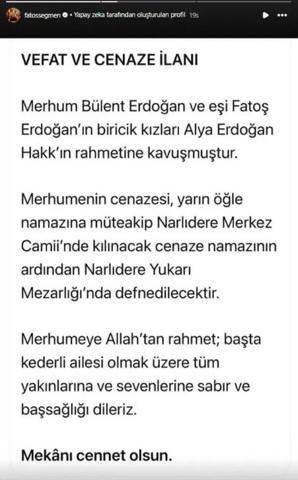 Eski Türkiye güzeli Fatoş Seğmen’in en acı günü Kızı Alya hayatını kaybetti