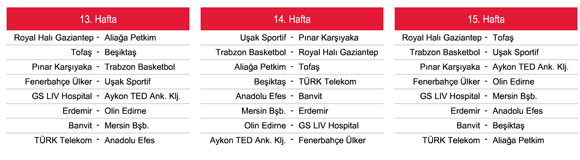 Beko Basketbol Ligi 2013-14 sezonu fikstürü