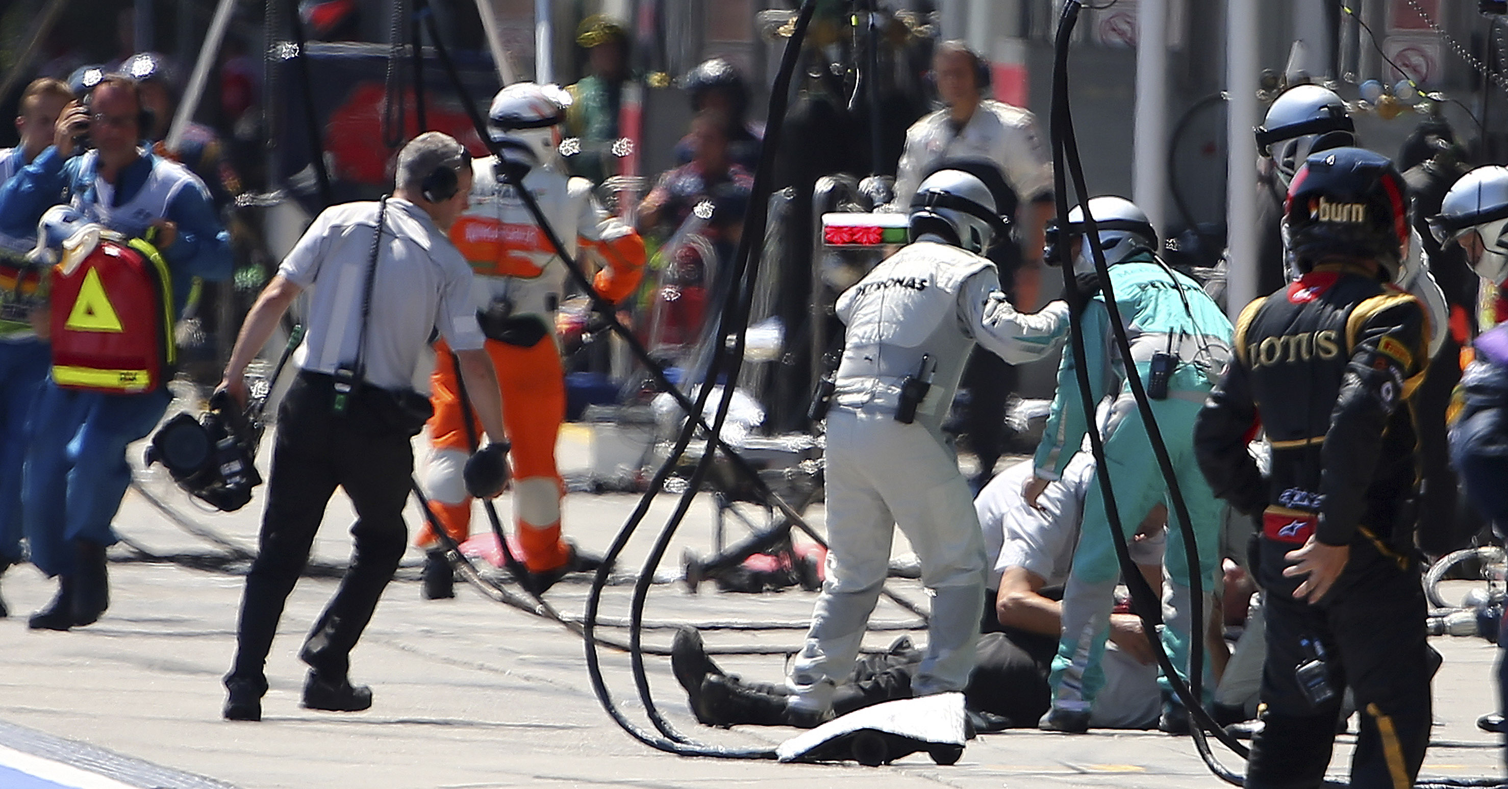 Formula 1de korkutan kaza