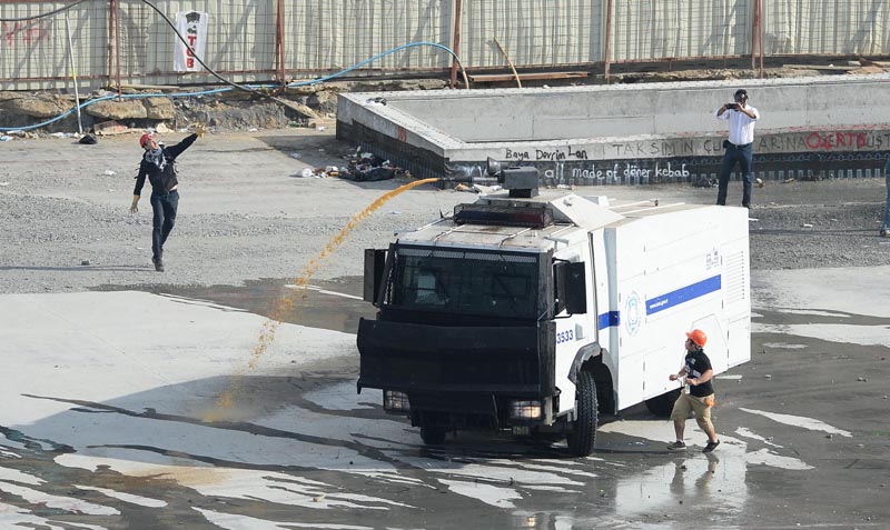 Taksime polis müdahalesi