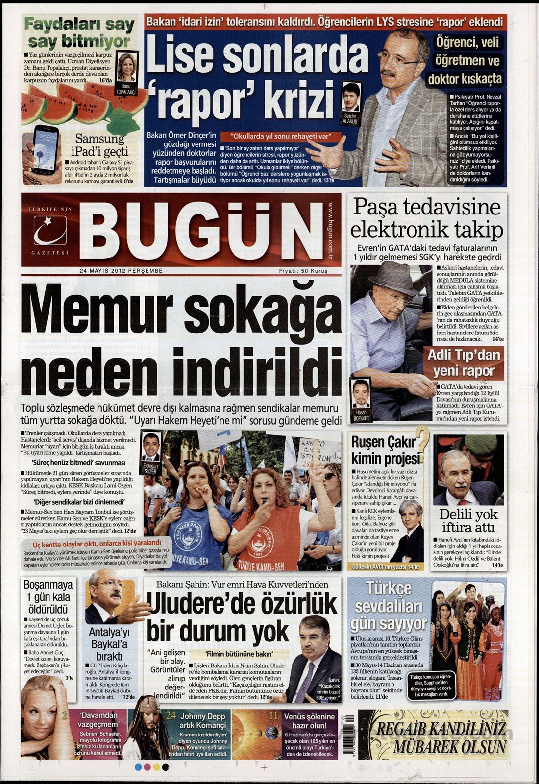 BASINDA BUGÜN (24.05.2012)