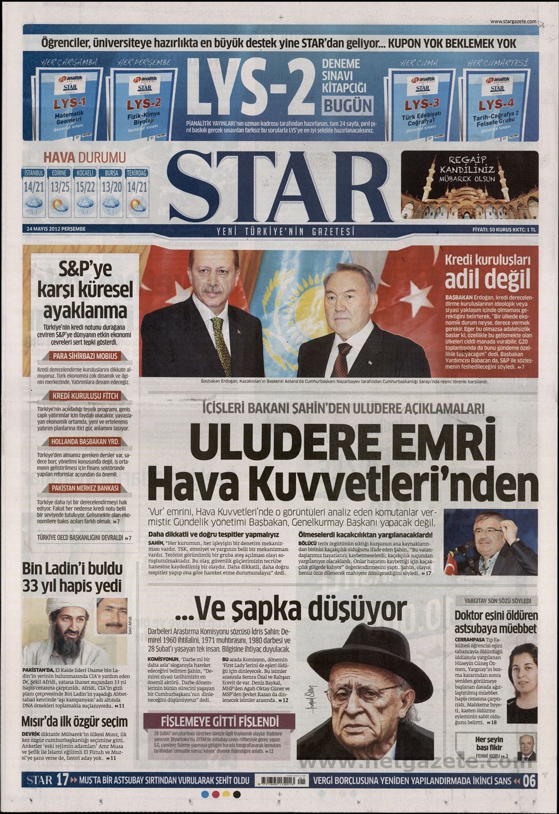 BASINDA BUGÜN (24.05.2012)