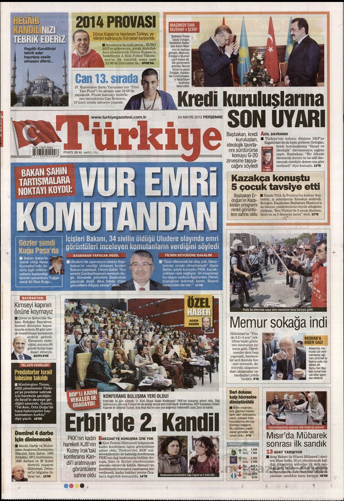 BASINDA BUGÜN (24.05.2012)