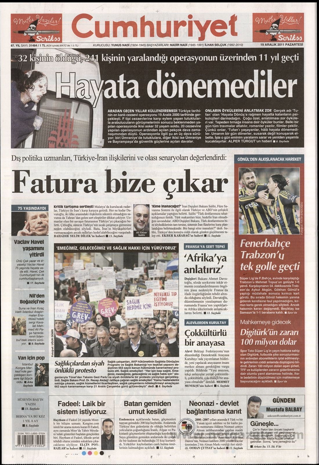 BASINDA BUGÜN (19.12.2011)
