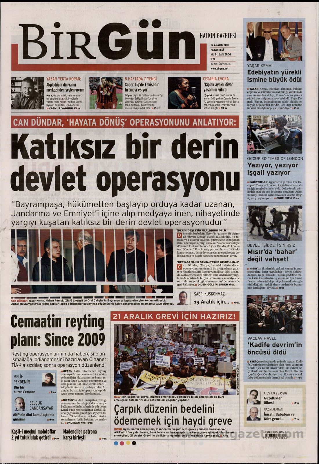 BASINDA BUGÜN (19.12.2011)