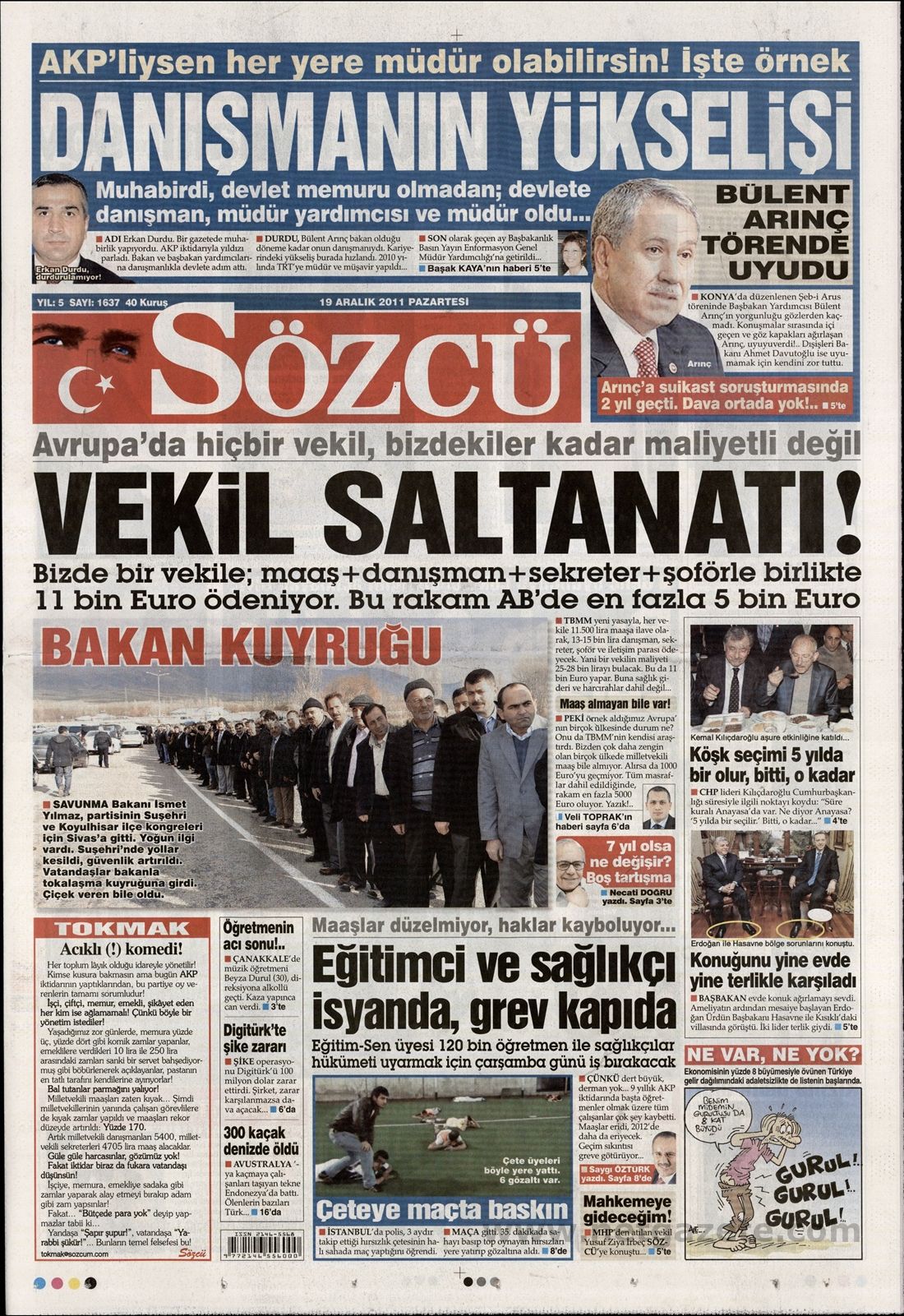 BASINDA BUGÜN (19.12.2011)