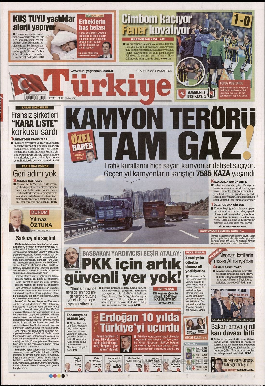 BASINDA BUGÜN (19.12.2011)