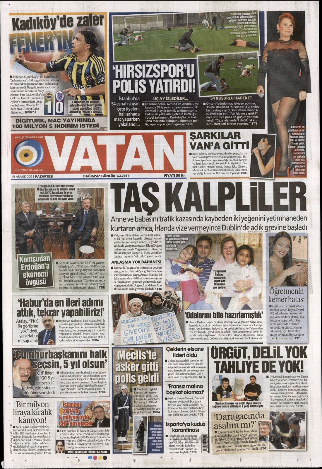 BASINDA BUGÜN (19.12.2011)